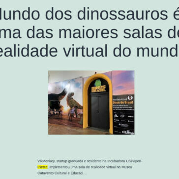 Mundo dos dinossauros é uma das maiores salas de realidade virtual do mundo – Coisas Geek