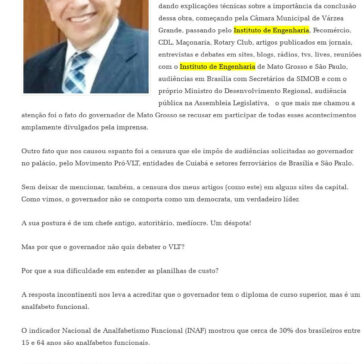 Governador analfabeto funcional – Diário de Cuiabá