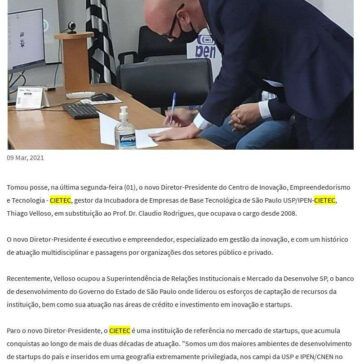 Cietec anuncia novo Diretor-Presidente – Saúde Business
