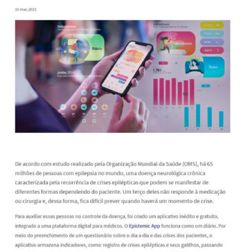 Aplicativo ajuda pacientes e médicos no controle da epilepsia – Jornal da USP – ResumoCast