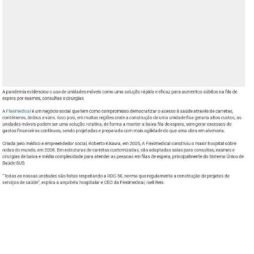 Carretas da Saúde da Fleximedical são soluções para acesso à saúde – Sala de Notícia