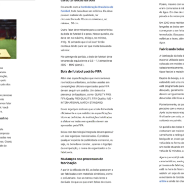 Como é feita a bola de futebol – Maringá Post