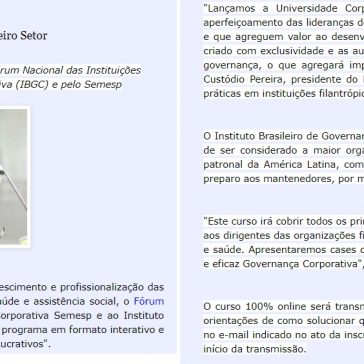 Curso sobre Governança Corporativa – Cidade de Marília.Com