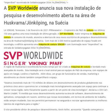 A SVP Worldwide anuncia sua nova instalação de pesquisa e desenvolvimento aberta na área de Huskvarna/Jönköping, na Suécia – Loungee Mix
