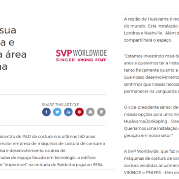 A SVP Worldwide anuncia sua nova instalação de pesquisa e desenvolvimento aberta na área de Huskvarna/Jönköping, na Suécia – PR Newswire Cision