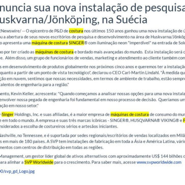 A SVP Worldwide anuncia sua nova instalação de pesquisa e desenvolvimento aberta na área de Huskvarna/Jönköping, na Suécia – Revista Portuári