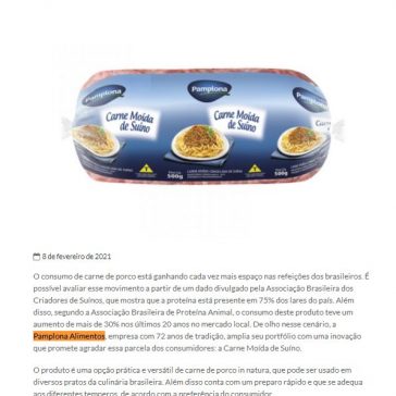 Pamplona lança carne moída suína – Clube da Embalagem