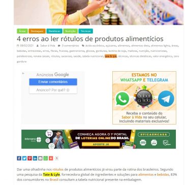4 erros ao ler rótulos de produtos alimentícios – Sabor à Vida Gastronomia