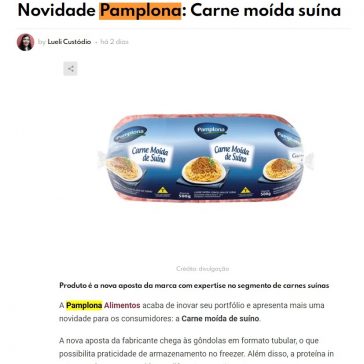 Novidade Pamplona: Carne moída suína – Gastronominho