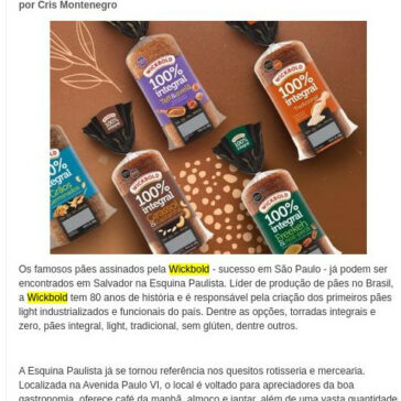 GastrôBahia: Wickbold na Esquina Paulista – BN Holofote