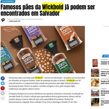 Famosos pães da Wickbold já podem ser encontrados em Salvador – Bahia Social Vip