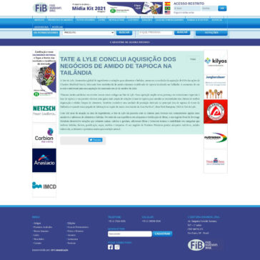 Tate & Lyle conclui aquisição dos negócios de amido de tapioca na Tailândia – Revista FiB