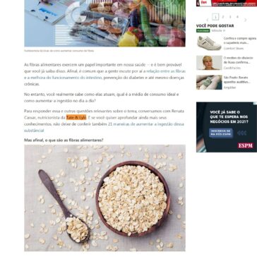 Nutricionista dá dicas de como aumentar consumo de fibras – MSN Brasil