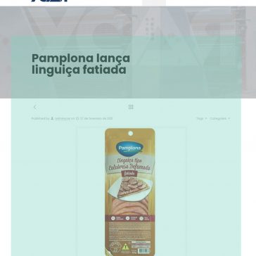 Pamplona lança linguiça fatiada – YCAR