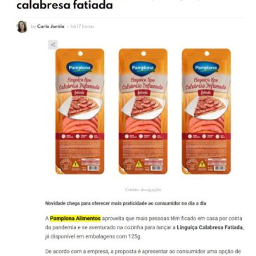 Pamplona Alimentos lança linguiça calabresa fatiada –  Gastronominho