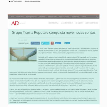 Grupo Trama Reputale conquista nove novas contas – Ad Online