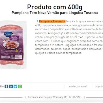Produto com 400g – Giro News