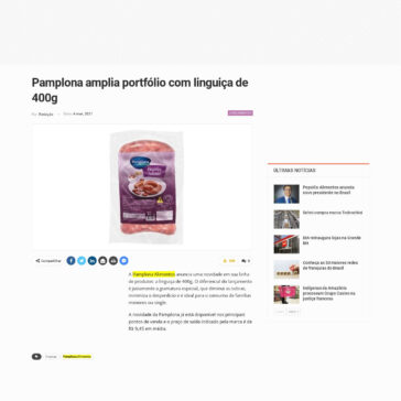 Pamplona amplia portfólio com linguiça de 400g – Newtrade