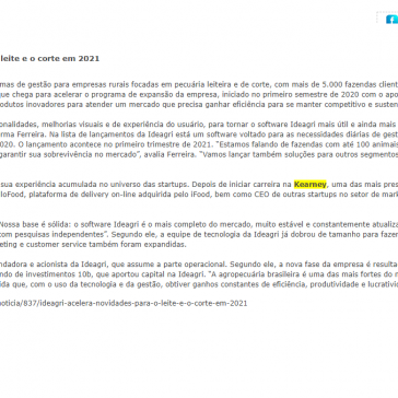 Ideagri acelera novidades para o leite e o corte em 2021 – Camaçari 24 horas