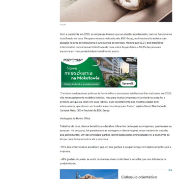 Pesquisa aponta que mais de 62% dos brasileiros nunca haviam trabalhado de casa antes da pandemia – Negócios em foco