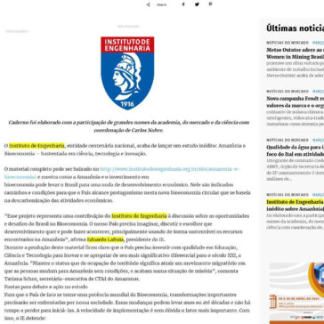 Instituto de Engenharia lança estudo inédito sobre Amazônia e as – EAE Máquinas