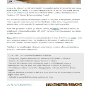 Dicas para reformar conforme a NBR 16280 – AECweb