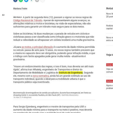 Confira as mudanças nas regras de trânsito para motos e bikes – Agora São Paulo