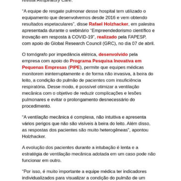 Tecnologia brasileira reduz em 80% o uso de `pulmão artificial` em pacientes – BSB Notícias