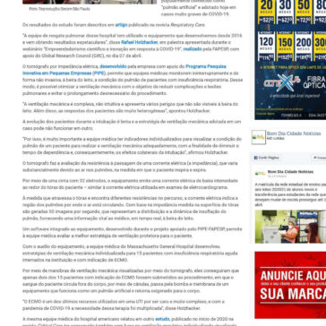 Tecnologia brasileira reduz em 80% o uso de `pulmão artificial` em pacientes – Bom Dia Cidade Notícias