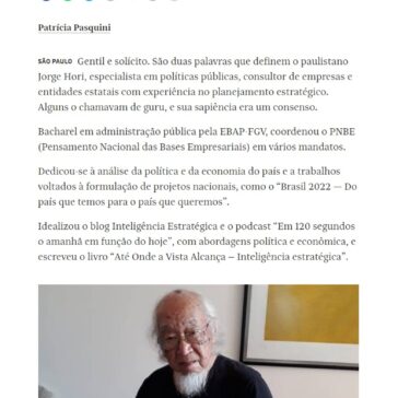 Mortes: Sábio guru de políticas públicas – Folha de S.Paulo