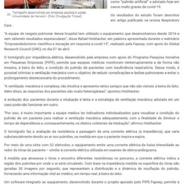 Tecnologia brasileira reduz uso de pulmão artificial em paciente grave – Gazeta do Dia