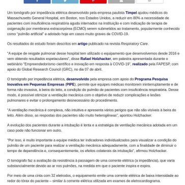 Tecnologia brasileira reduz em 80% o uso de `pulmão artificial` em pacientes – Mix Vale