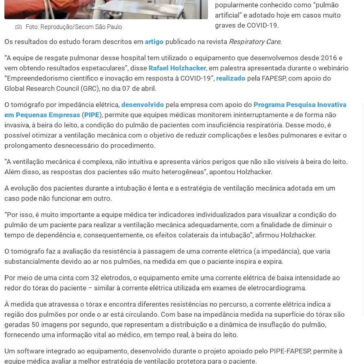 Tecnologia brasileira reduz em 80% o uso de `pulmão artificial` em pacientes – Pelo Mundo DF