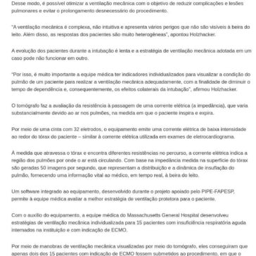 Tecnologia brasileira reduz em 80% o uso de `pulmão artificial` em pacientes – Portal do Governo do Estado de São Paulo
