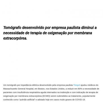 Tecnologia brasileira reduz em 80% o uso de `pulmão artificial` em pacientes – Beto Ribeiro Repórter
