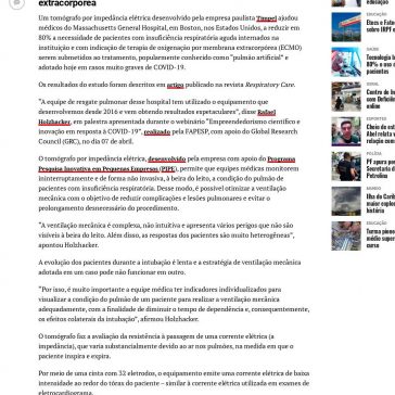 Tecnologia brasileira reduz em 80% o uso de `pulmão artificial` em pacientes – Diário de São Paulo