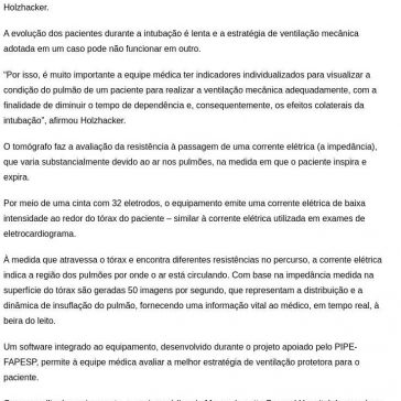 Tecnologia brasileira reduz em 80% o uso de `pulmão artificial` – FAPESP PESQUISA