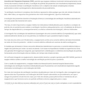 Tecnologia brasileira reduz em 80% o uso de `pulmão artificial` em pacientes com insuficiência respiratória aguda – Notícias de Contagem