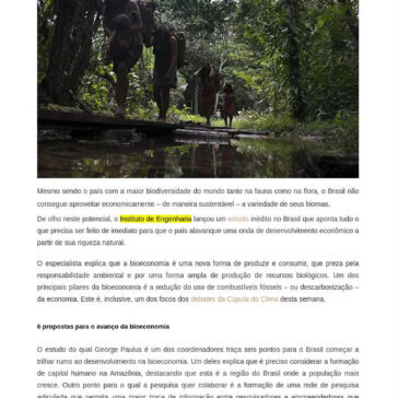 Bioeconomia: `Brasil tem uma grande oportunidade nesta nova revolução econômica`, diz especialista – Portal Macauba