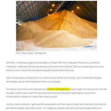 Terminal em Santos recebe 16% mais cargas via ferrovia com avanço do agro – SOPESP