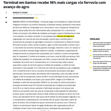 Terminal em Santos recebe 16% mais cargas via ferrovia com avanço do agro – Yahoo! Notícias