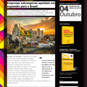 Empresas estrangeiras apostam em expansão para o Brasil – V de Vininha