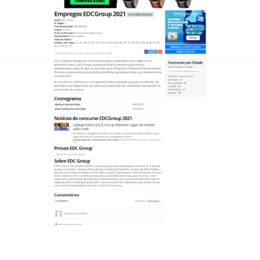 Empregos EDC Group 2021 – JR Concursos