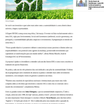 Expert XP ESG 2021 começa nesta terça; veja os destaques da programação – O Estado de S. Paulo