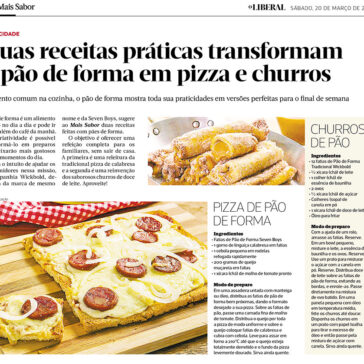 Duas receitas práticas transformam o pão de forma em pizza e churros – O Liberal
