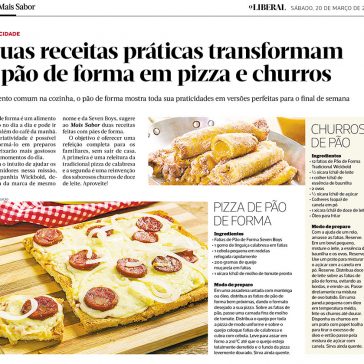 Duas receitas práticas transformam o pão de forma em pizza e churros – O Liberal