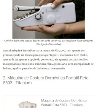 Mini máquina de costura vale a pena? – Zoom