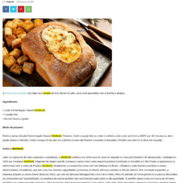 Brie dentro do pão – Jornal de Piracicaba