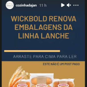 Wickbold renova embalagens de linha lanche – Instagram