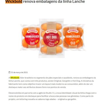 Wickbold renova embalagens da linha Lanche – Clube da Embalagem